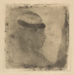 Chef för en kvinna i profil, 1879-80.