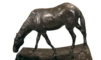 Häst vid tråget, skulptur av Edgar Degas