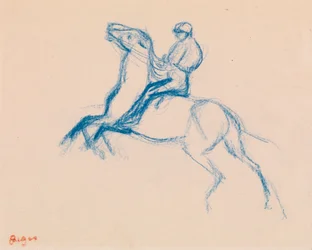 Jockey på häst