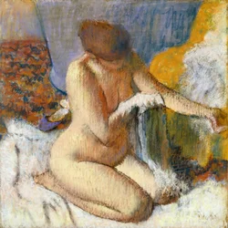 Lämnar badet