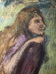 Madame Alexis Rouart och hennes barn (detalj) (ca 1905). Edgar Degas (1834-1917). Pastell och kol på kalkerpapper, klistrad i helfigur på kartong. Musee des Beaux-Arts de la Ville de Paris, Petite Palais.