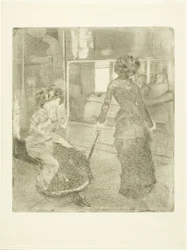 Mary Cassatt vid Louvren: Etruskiska galleriet, 1879?-80