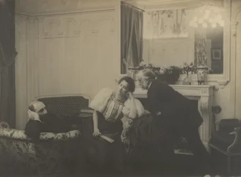 Paul Poujaud, Mme. Arthur Fontaine och Degas, 1895.