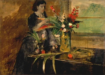 Porträtt av Estelle Musson Degas, 1872