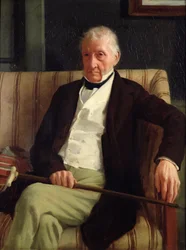 Porträtt av Hilaire Degas (1770-1858), farfar till konstnären, 1857