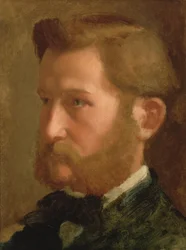Porträtt av Paul Valpincon, ca 1868-72 (olja på papper på duk)