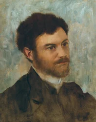 Porträtt av en man; Porträtt d"homme, ca 1868-1872
