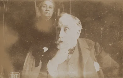 [Självporträtt med Zoé Closier], troligen 1895.