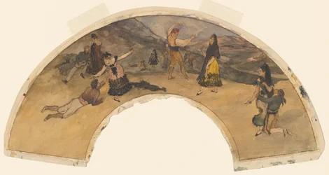 Spanska dansare och musiker, 18681869.