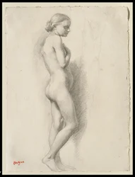Stående naken, ca 1860-65