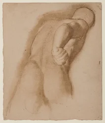 Studera efter Agasias från Efesos, "Gladiator Borghese", c.1855