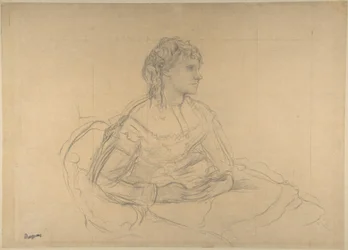 Studie till "Madame Théodore Gobillard" (Yves Morisot)