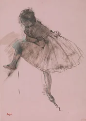 Study of a Balett Dancer recto, Two Studies of Dancers verso, ca. 1873.