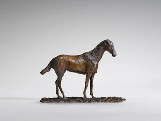 Studie av en Mustang, originalvax från 1860-talet, gjuten 1921.