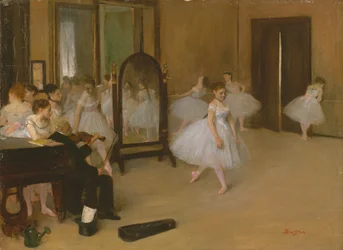 Den dansande klassen, ca 1871 (olja på duk)