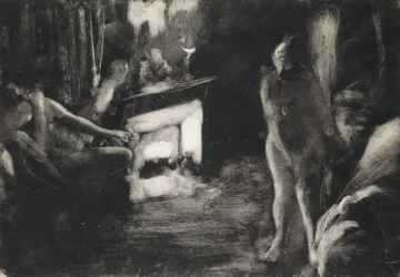 The Fireside, ca. 1876-77.
