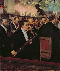 Operaorkestern, ca 1870 (olja på duk)
