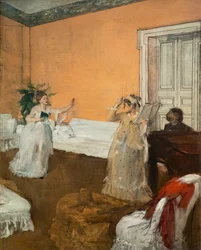 Sångupprepningen. Omkring 1869. Olja på duk.