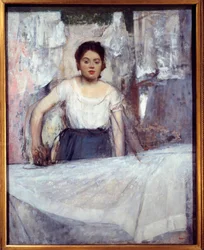 Järnverket Målning av Edgar Degas (1834-1917) 1869 Sön. 0,92x0,72 m München, Neue pinakothek