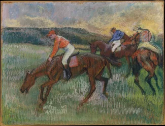 Tre jockeyer