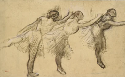 Tre studier av en ballerina, sent 1800-tal