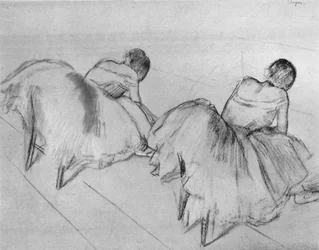 Två dansare vilar, 1900-talet