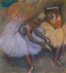Två dansare, ca 1898 (pastell på papper)