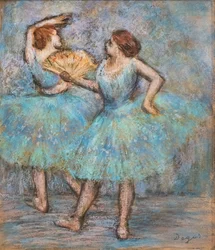 Två dansare. Omkring 1905. Pastell på kartong.