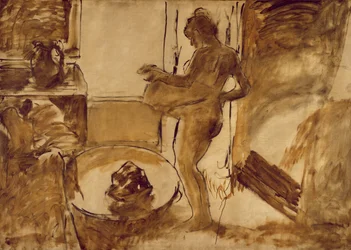 Kvinna som torkar sig, c.1884-86