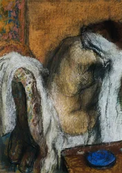 Kvinna tvätt; Femme a sa Toilette, c.1905-07