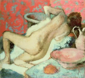 Kvinna som torkar sig, 1896