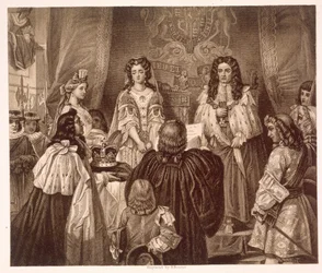Kronan erbjöds William och Mary av Lords and Commons i Whitehall den 12 februari