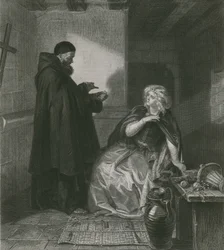 Juliet in the Cell of Friar Lawrence, Romeo and Julia