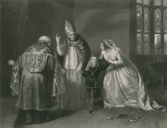Drottning Elizabeth och hertigen av York, kung Richard III