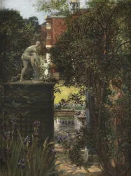 Trädgården i Alma-Tademas hus, 1911