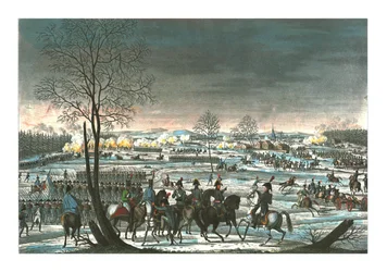 Slaget nära Hohenlinden, 3 december 1800, c1850.