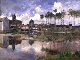 Moret-sur-Loing (olja på duk)