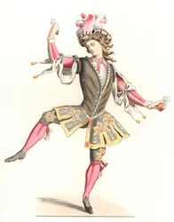Franska i dansdräkt