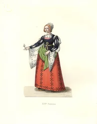 Kvinna från Kastilien, Spanien
