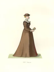 Ung kvinna i England