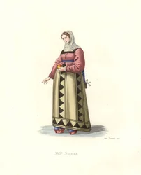 Kvinna från Burgos, Spanien