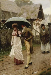 En blöt söndagsmorgon, 1896