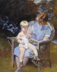 Marjorie och Lille Edmund, 1928.