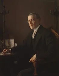 Woodrow Wilson (1856-1924) 1920-21 (olja på duk)