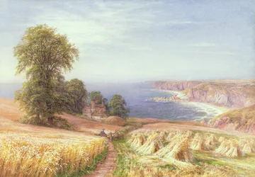 Skördetid vid havet, 1881