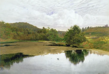 The Pool, 1860 (wc & penna och bläck på papper)