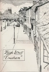 High Street Evesham, 1800-talet