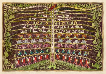 På första juldagen, ca 1935 (gouache på papper)