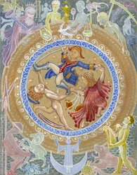 Three Kings, odaterad (gouache på papper)