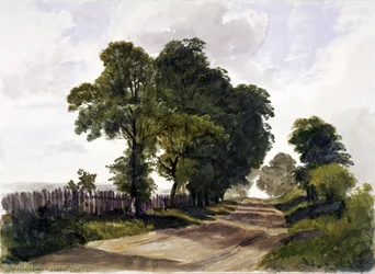 Belsize Lane, Hampstead, London, 1842